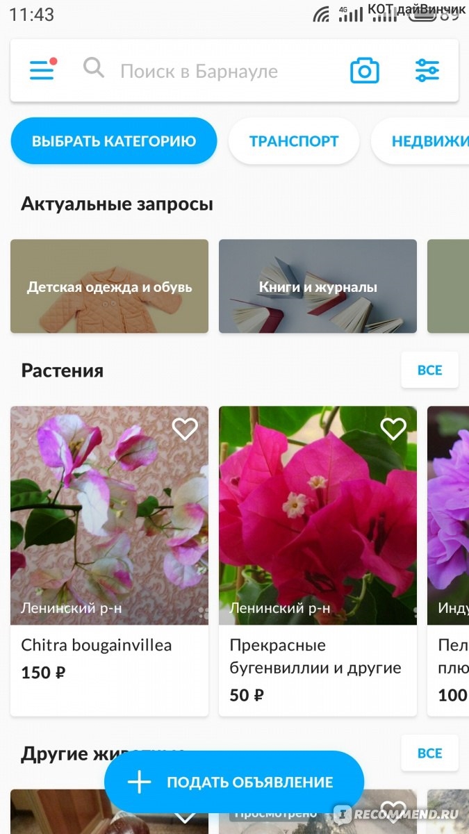 Авито барнаул алтайский край объявления